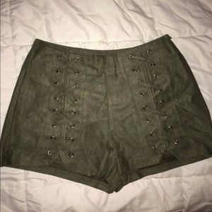 Never worn army green shorts.